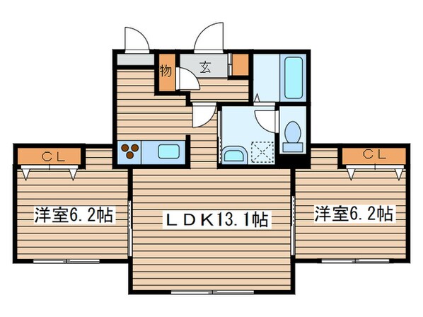 ルミナス本町の物件間取画像